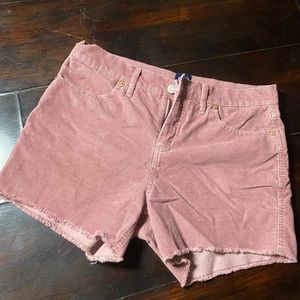 Blush Pink Corduroy GAP Shorts